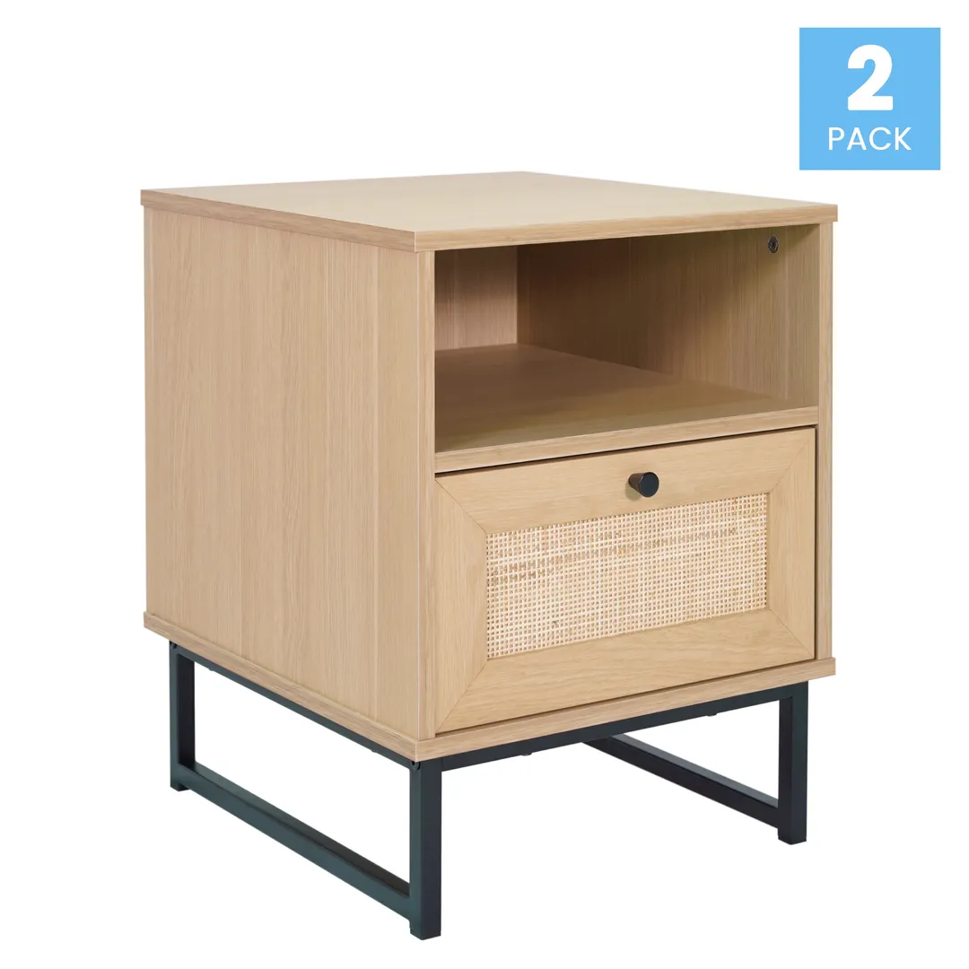 Flash Furniture 2-EV-ST4043-ZZ-NAT-GG Drawer