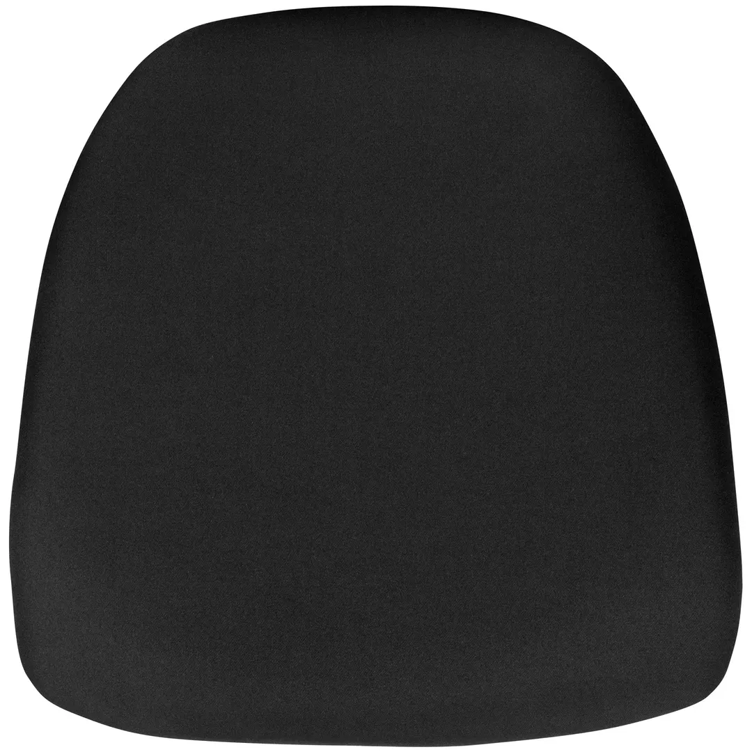 Flash Furniture BH-BLACK-HARD-GG Chair Cushion, 15x15x1.75, Polyester, Black, Fire Retardant Foam