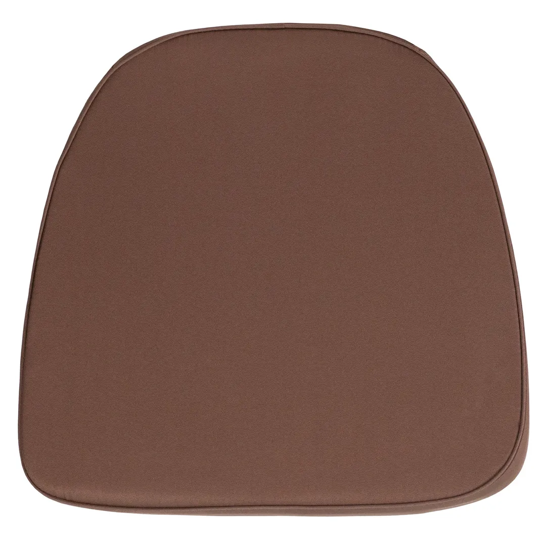 Flash Furniture BH-BRN-GG 16"W x 15.5"D x 1.75"H Brown Chair Seat Cushion for Chiavari Chairs