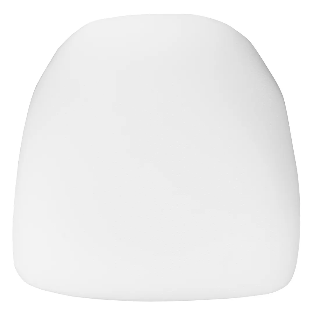 Flash Furniture BH-WH-HARD-GG 15.5x15.5x2 White Chiavari Chair Cushion, Fabric Upholstery, Fire Retardant Foam