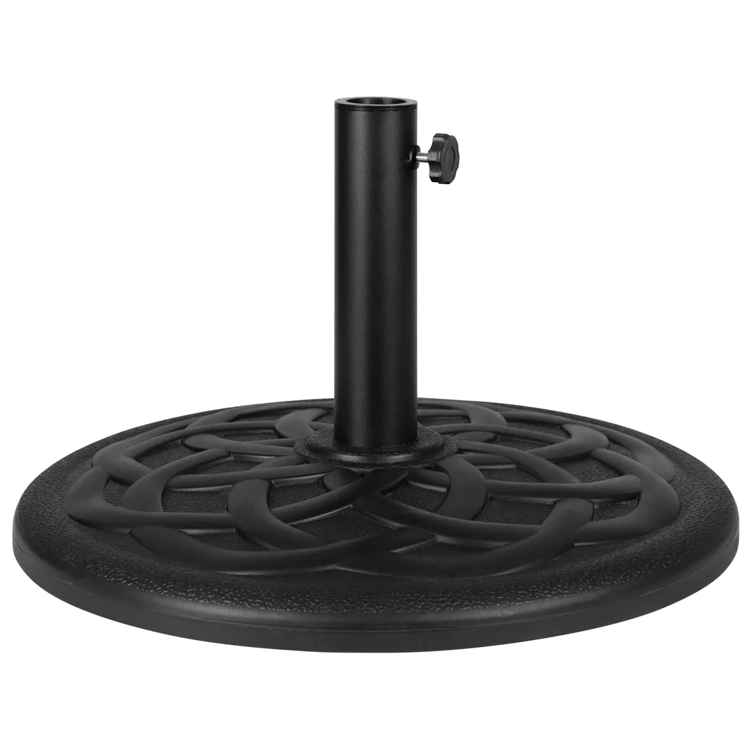 Flash Furniture GM-UB19-BZ-GG 19-1/4" Umbrella Base, 30 lb, Black Powder Coated Steel