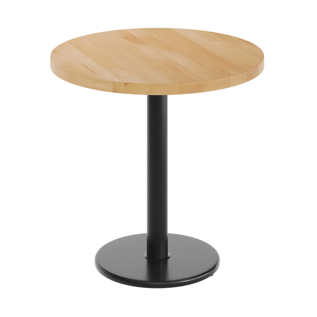 Flash Furniture GSF-RD30-NAT-TR18-GG 30 Round Butcher Block Wood Table Top Natural Beech