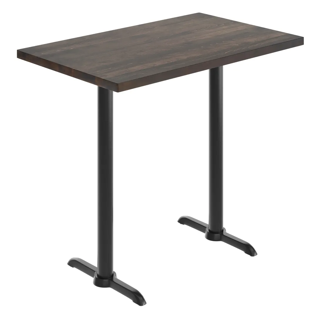 Flash Furniture GSF-REC3048-DKBRN-T0522B-GG 30x48 Rectangular Butcher Block Wood Table Top, Dark Brown, Beech Wood