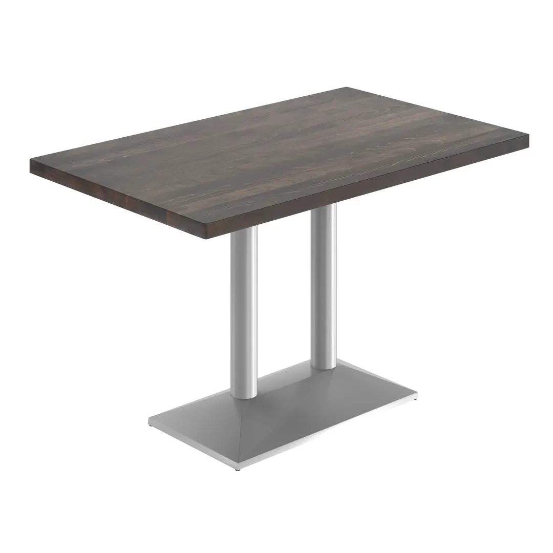 Flash Furniture GSF-REC3048-DKBRN-TB002S-GG 30x48 Rectangular Wood Table Top, Dark Brown Butcher Block, Beech Wood