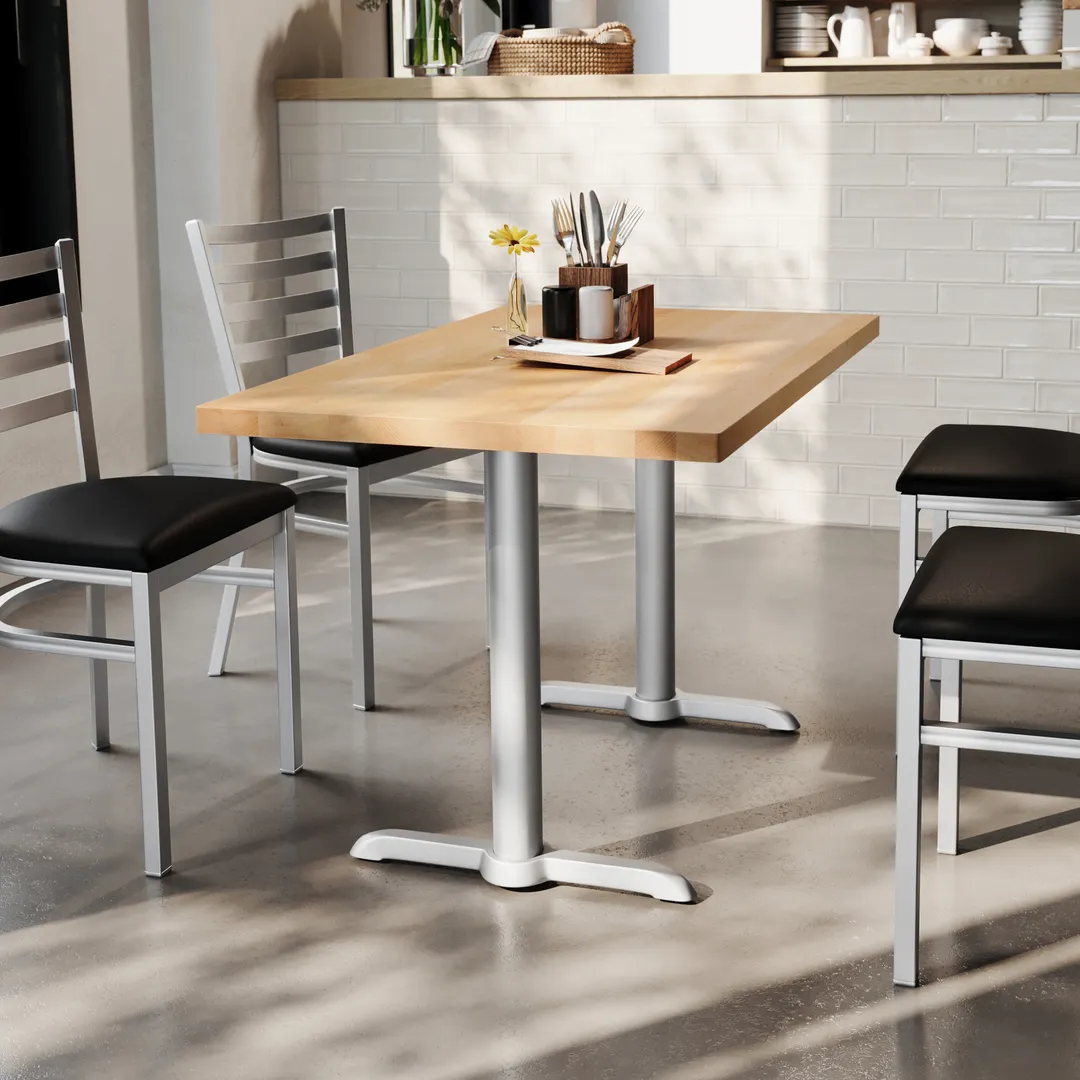 Flash Furniture GSF-REC3048-NAT-T0522S-GG 30x48 Rectangular Beech Wood Butcher Block Table Top, Natural Finish