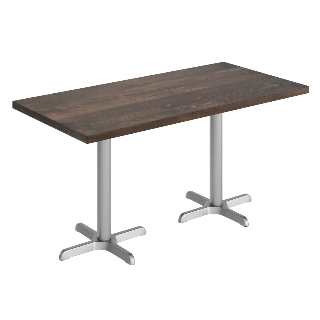 Flash Furniture GSF-REC3060-DKBRN-T2222S-GG 30x60 Rectangular Beech Wood Butcher Block Table Top