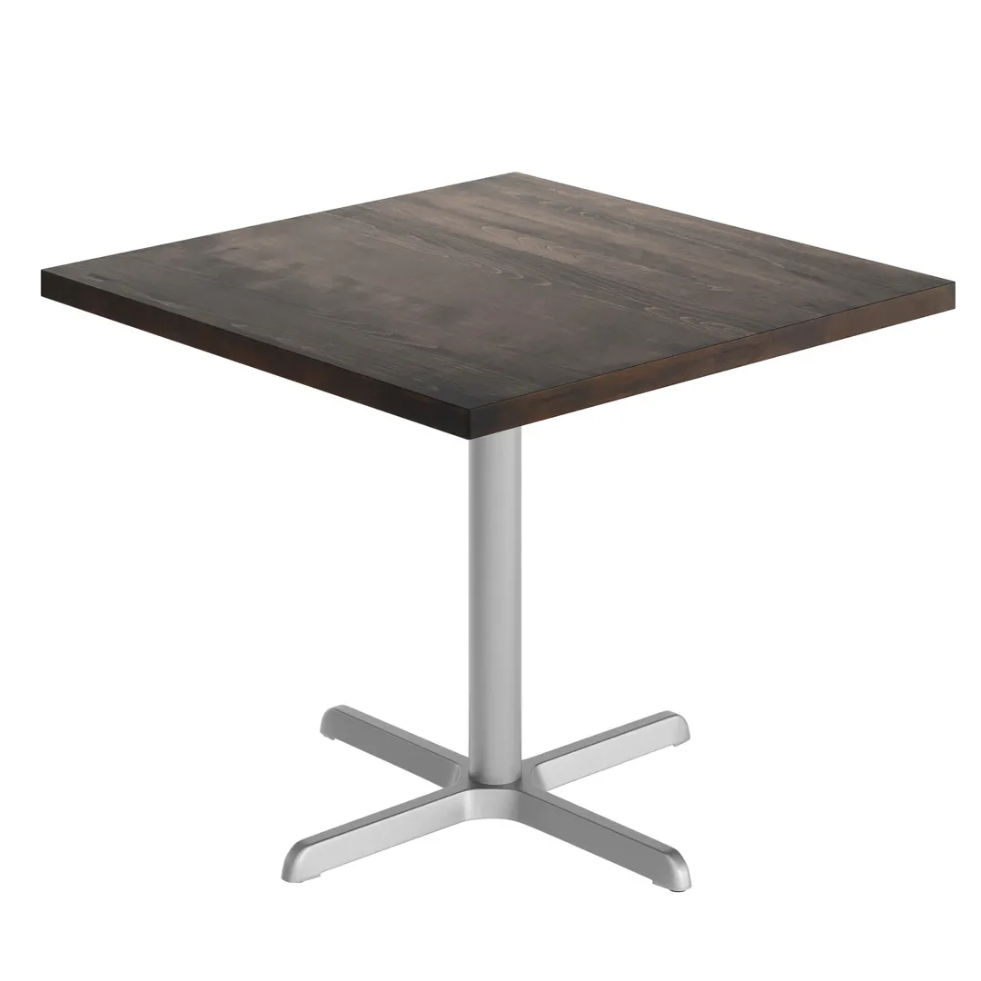 Flash Furniture GSF-SQ36-DKBRN-T3030S-GG 36x36 Square Beech Wood Butcher Block Table Top, Dark Brown