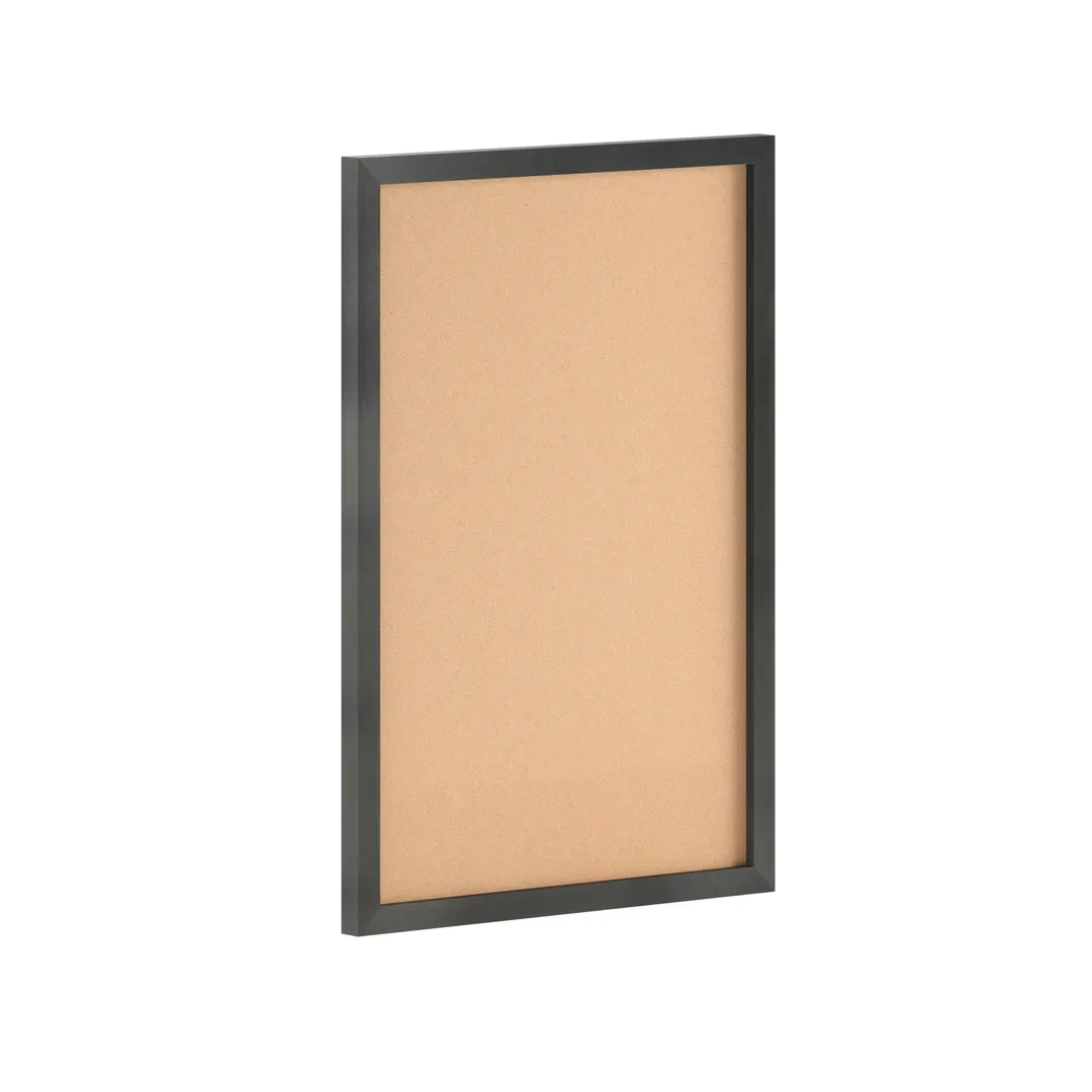 Flash Furniture HGWA-CK-20X30-BLK-GG Camden Rustic 20" x 30" Cork Board, Black, Wooden Push Pins
