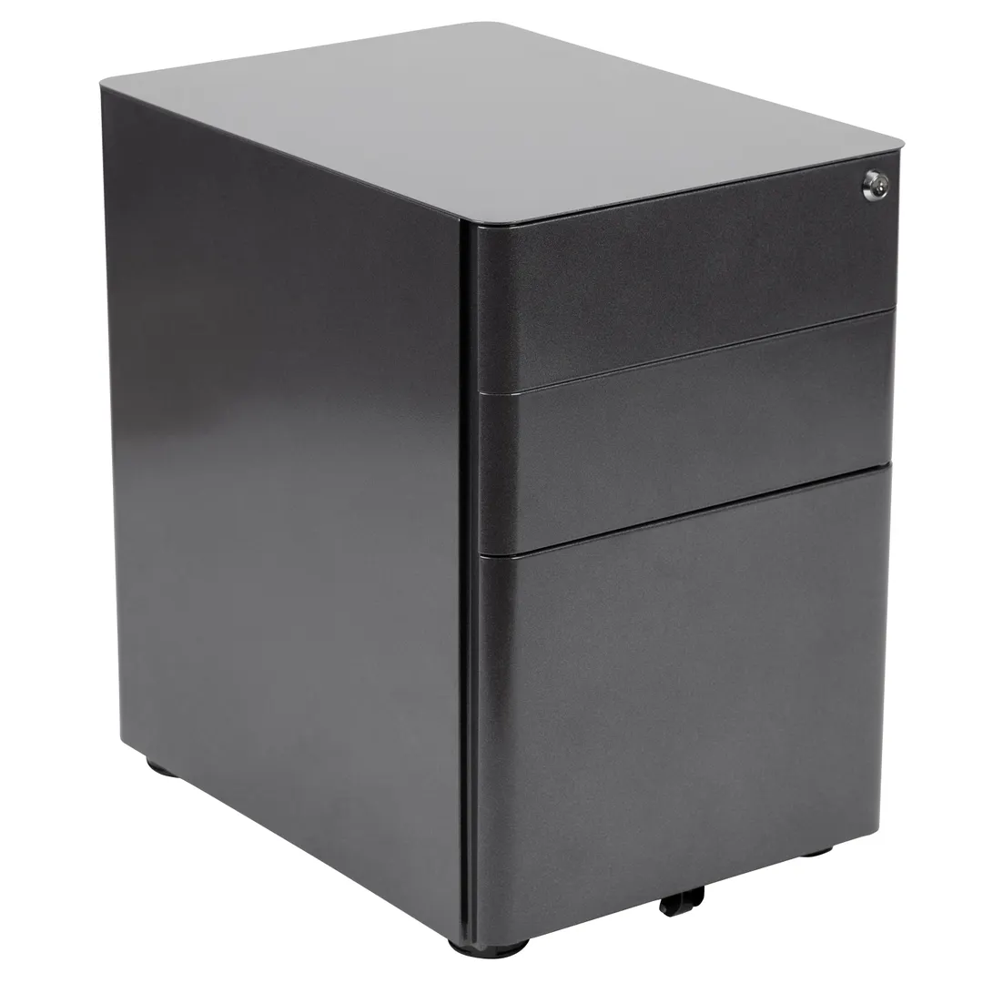 Flash Furniture HZ-CHPL-01-BK-GG Mobile Drawer Cabinet