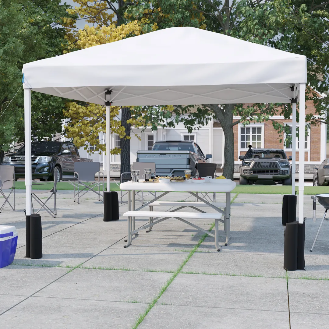Flash Furniture JJ-GZ10PKG103-WH-GG Pavilion/Tent