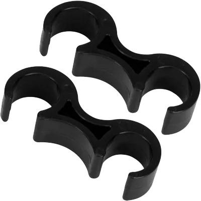Flash Furniture LE-3-BK-GANG-GG Ganging Clip for Restaurant Seating, Black, Heavy Duty Plastic, Set of 2
