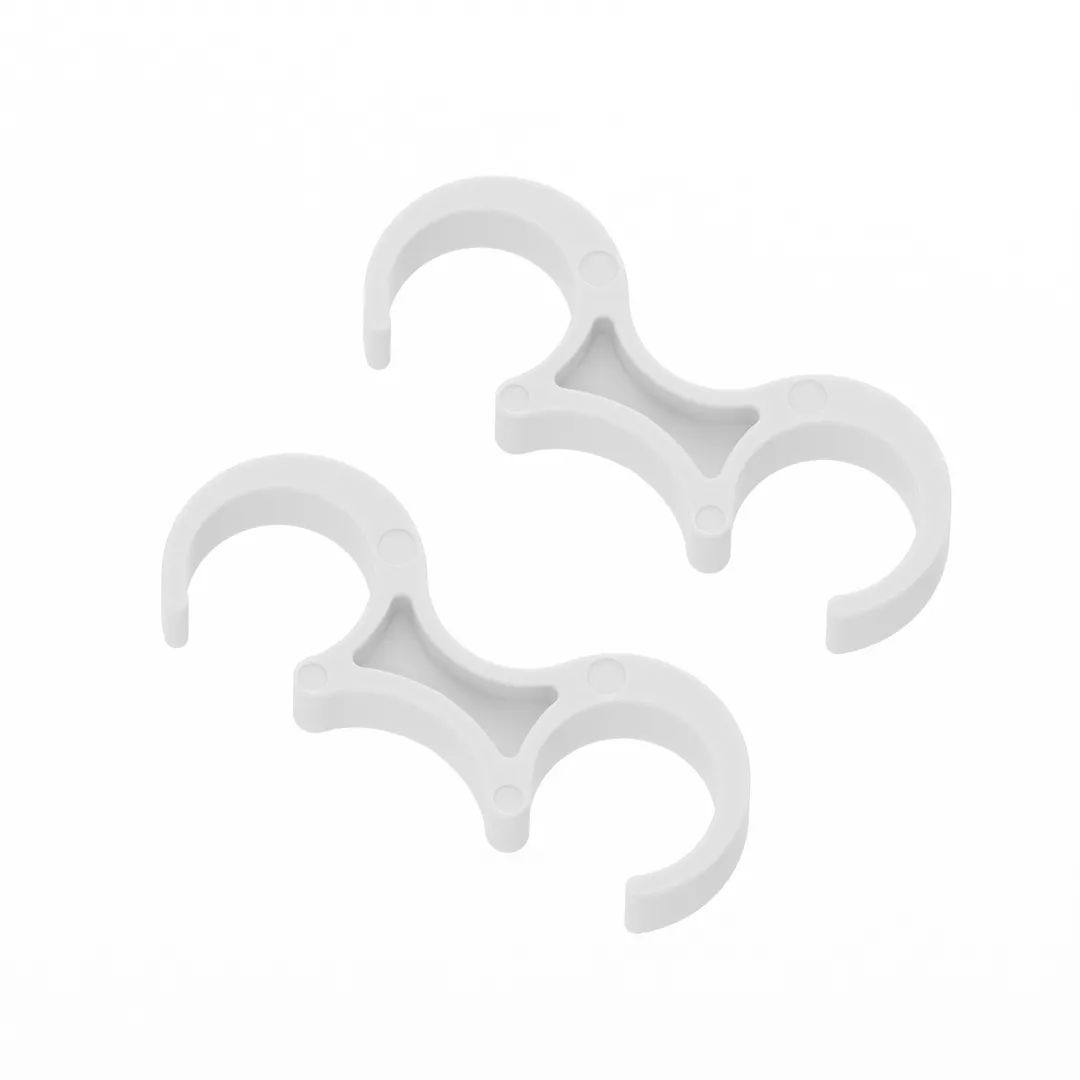 Flash Furniture LE-3-W-WHITE-GANG-GG Lowe Ganging Clips, 1.125in spacing, white, for 0.75in diameter frames