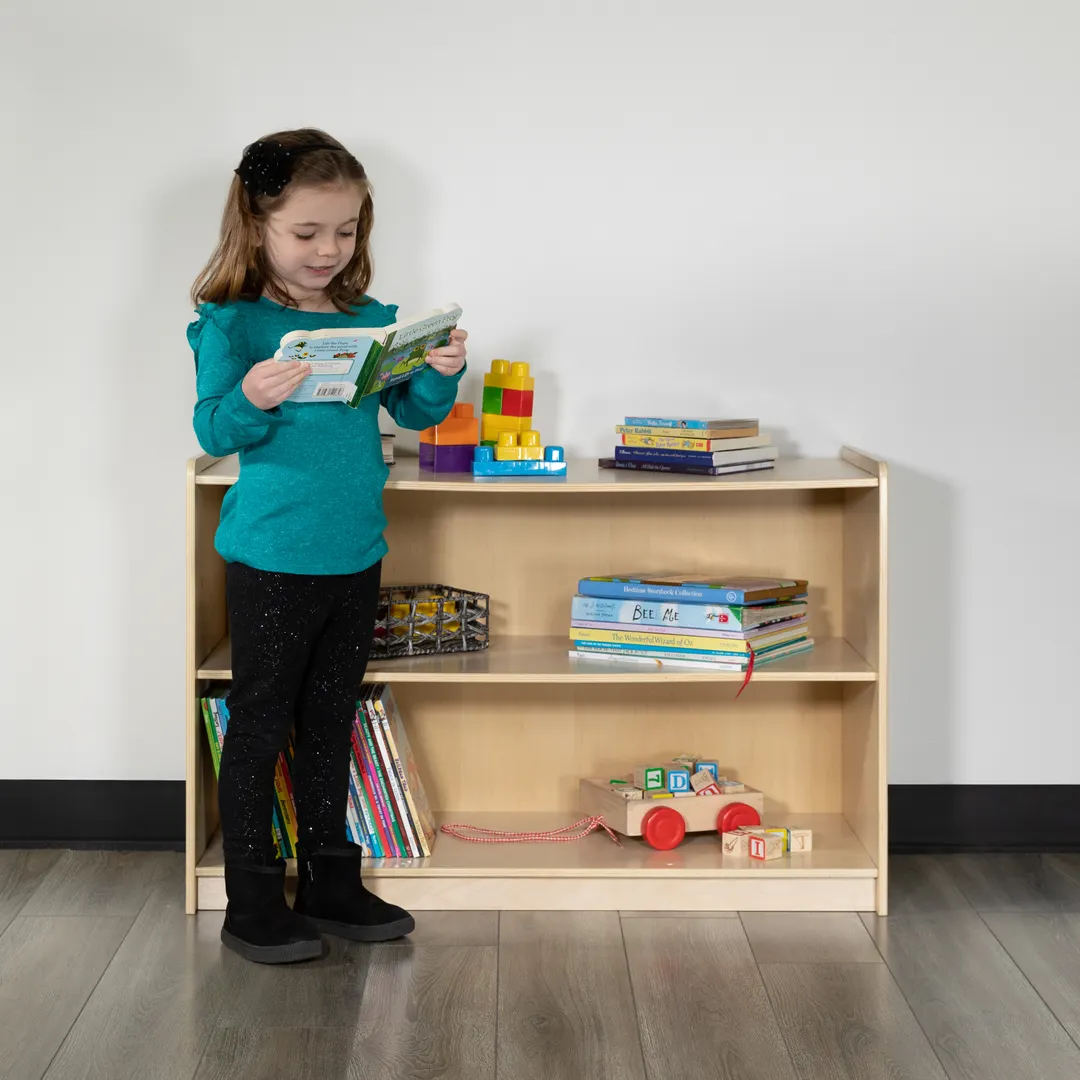 Flash Furniture MK-STRG003-GG Hercules Wooden 2 Section Storage Cabinet, 24H x 36L, Kid Friendly