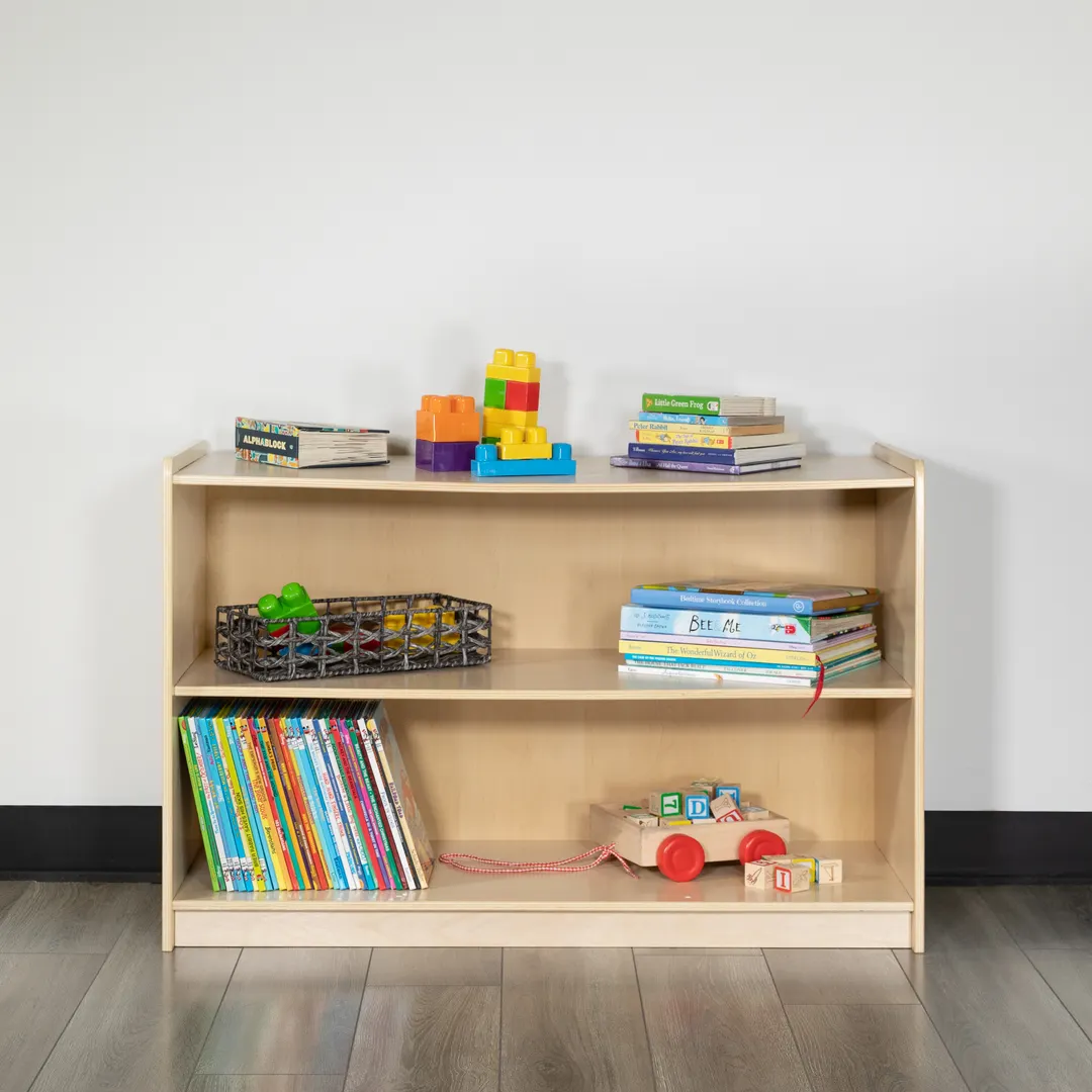 Flash Furniture MK-STRG003-GG Hercules Wooden 2 Section Storage Cabinet, 24H x 36L, Kid Friendly