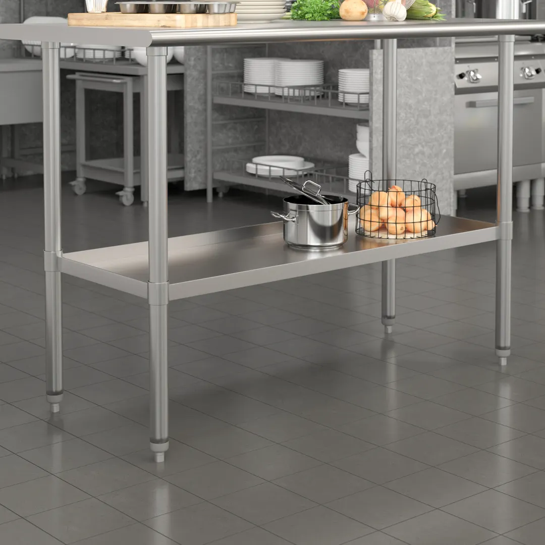 Flash Furniture NH-GU-2448-GG Undershelf Work Table