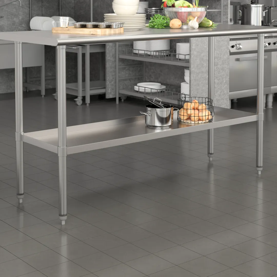 Flash Furniture NH-GU-2460-GG Undershelf Work Table