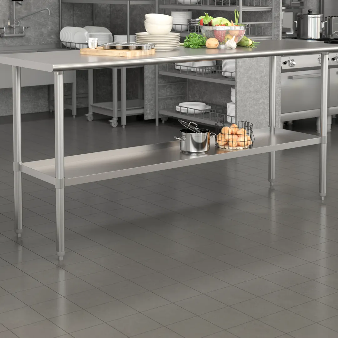 Flash Furniture NH-GU-3072-GG Undershelf Work Table