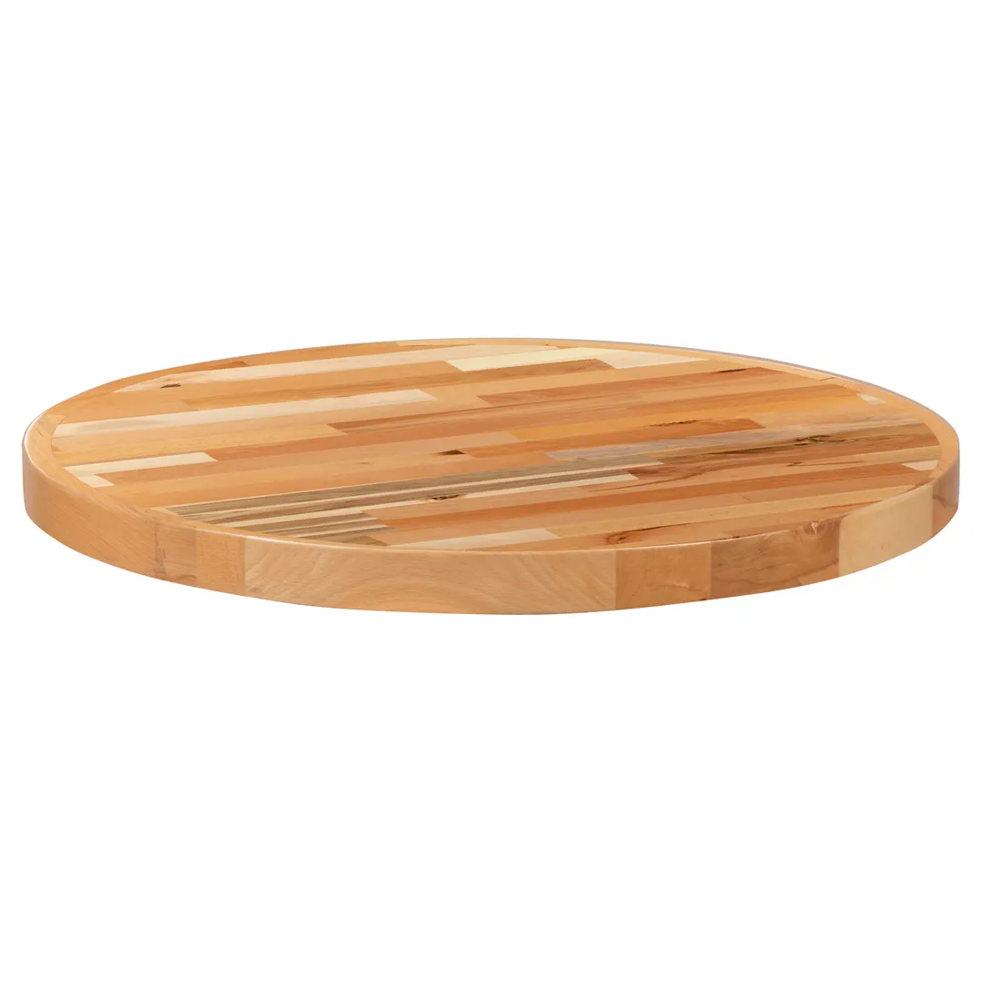 Flash Furniture XU-BB30RD-GG 30" Round Butcher Block Wood Table Top