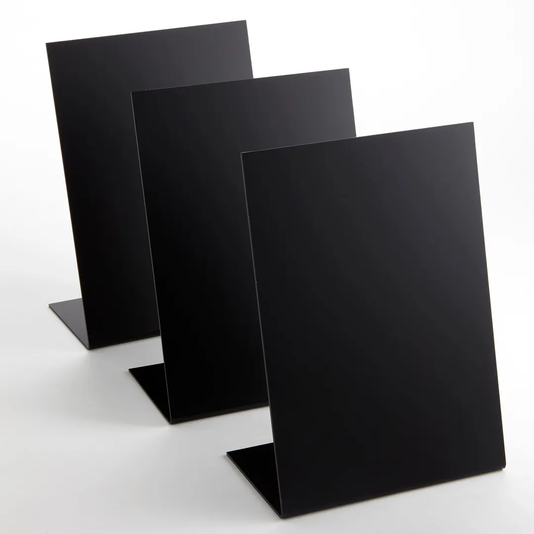 American Metalcraft TBABLA5 Chalkboard Tabletop Sign, 5-7/8" L x 3" W x 8-1/4" H, Standalone Black