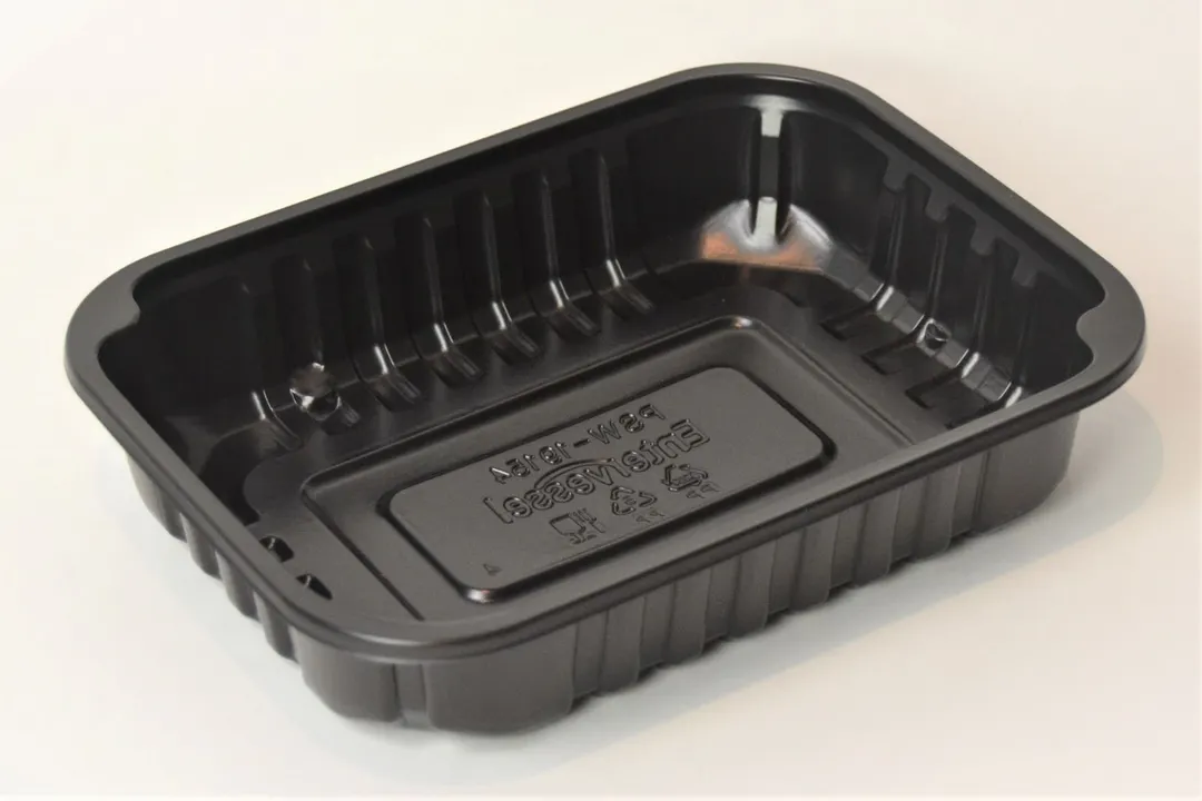 Invacus BLACK PP TRAY PSW-19154, 28.7 Oz, 7-9/10" x 6-1/10" x 1-3/5" Black PP Tray - Case