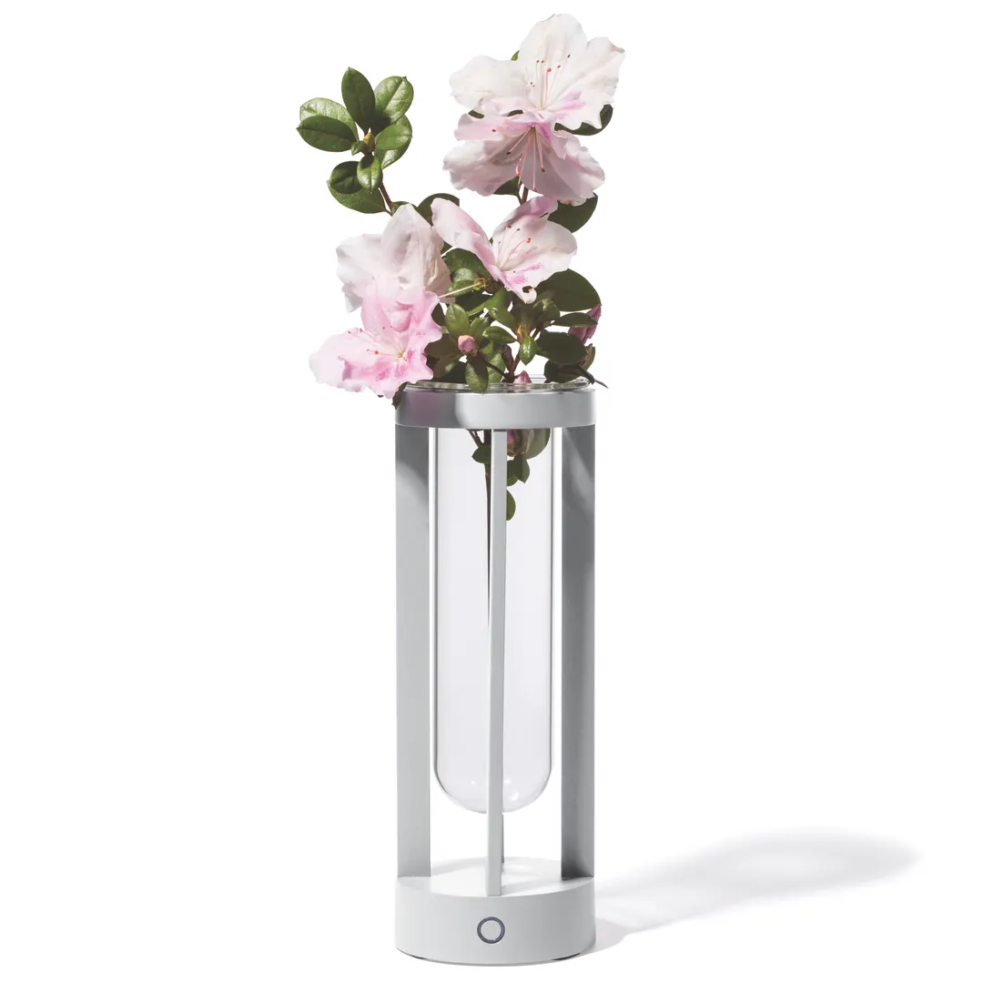 Original Wood Seating VASE-WHITE Table Lamp – Glass Shade, IP65, 280 Lumens, LED, White Finish