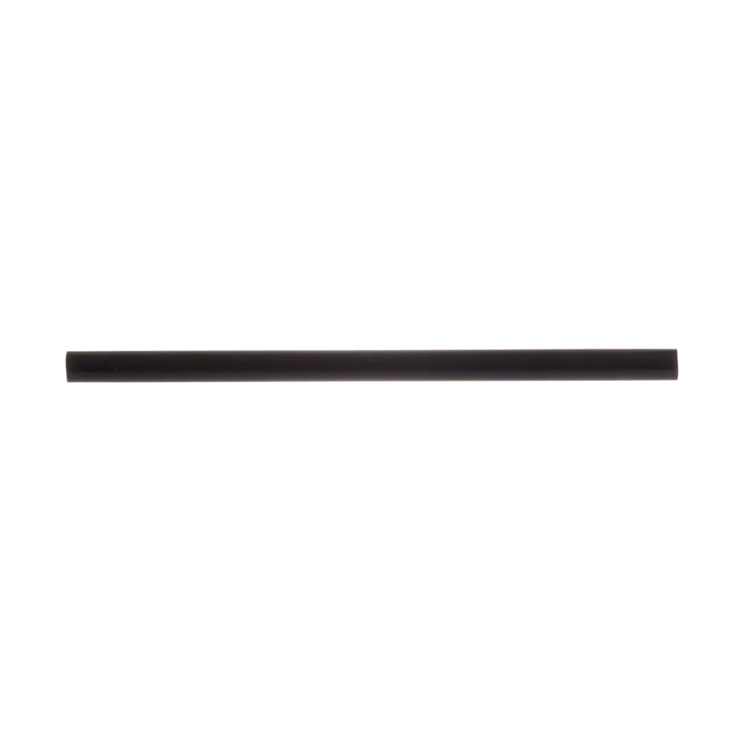 TableCraft Products 100132 Paper Straws, 7‑3/4" Length, 6 mm Thick, Black, Unwrapped - 500/Pack