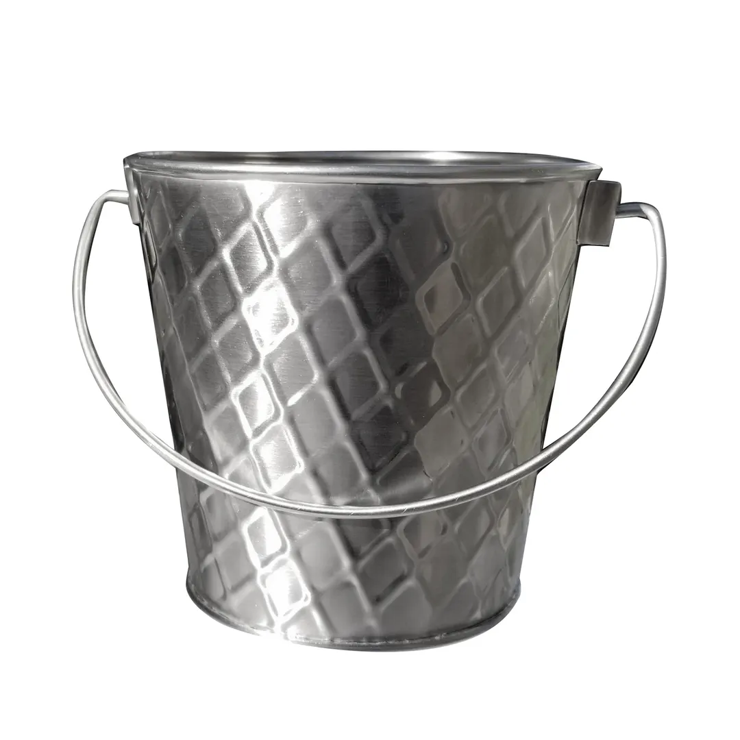 TableCraft Products 10041 Lattice Collection™ Pail, 16.5 oz 4" Diameter x 3-3/4" Steel Handle