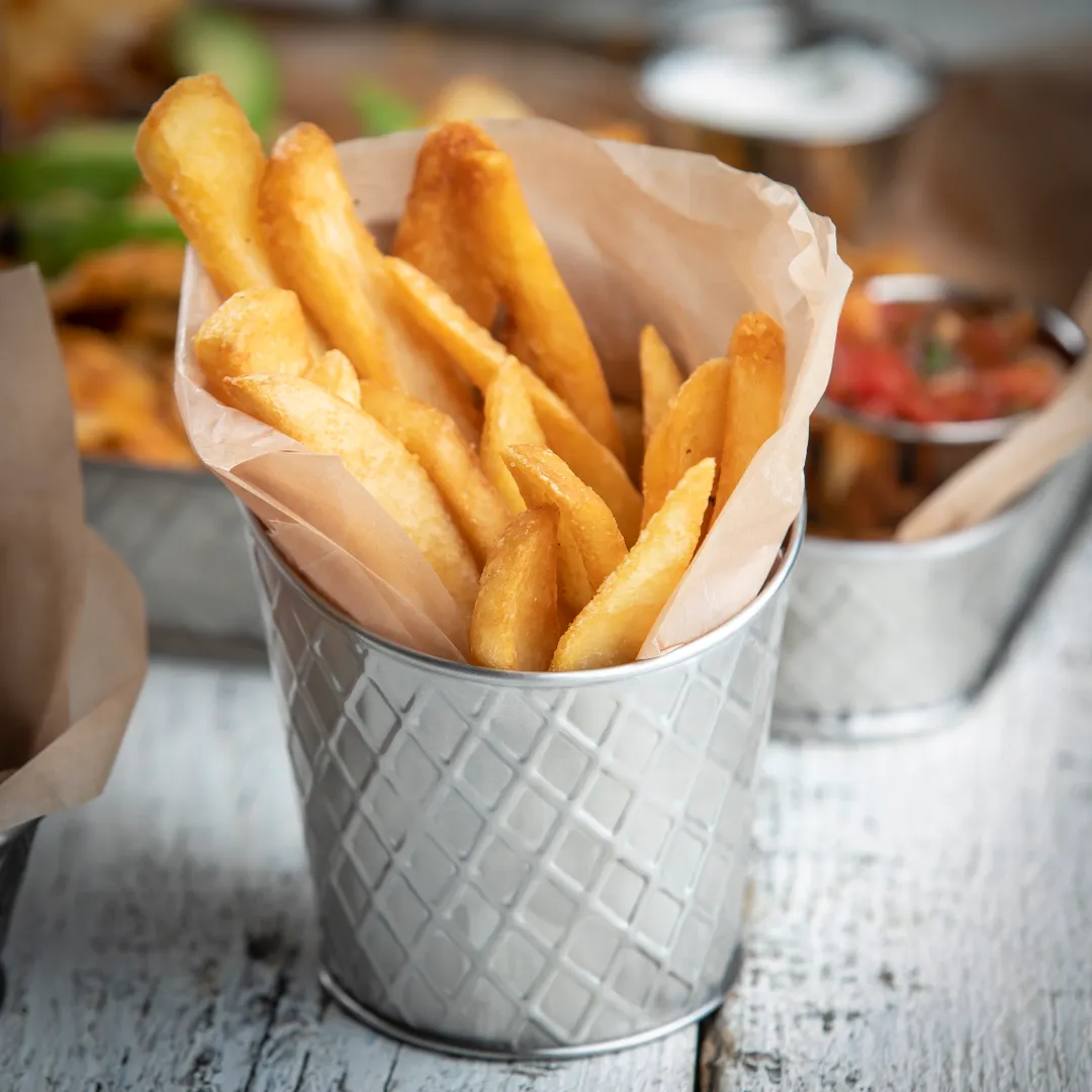 TableCraft Products 10042 - Lattice Fry Cup, 10 oz, 3-3/4" Dia x 4-3/4" H, Stainless Steel