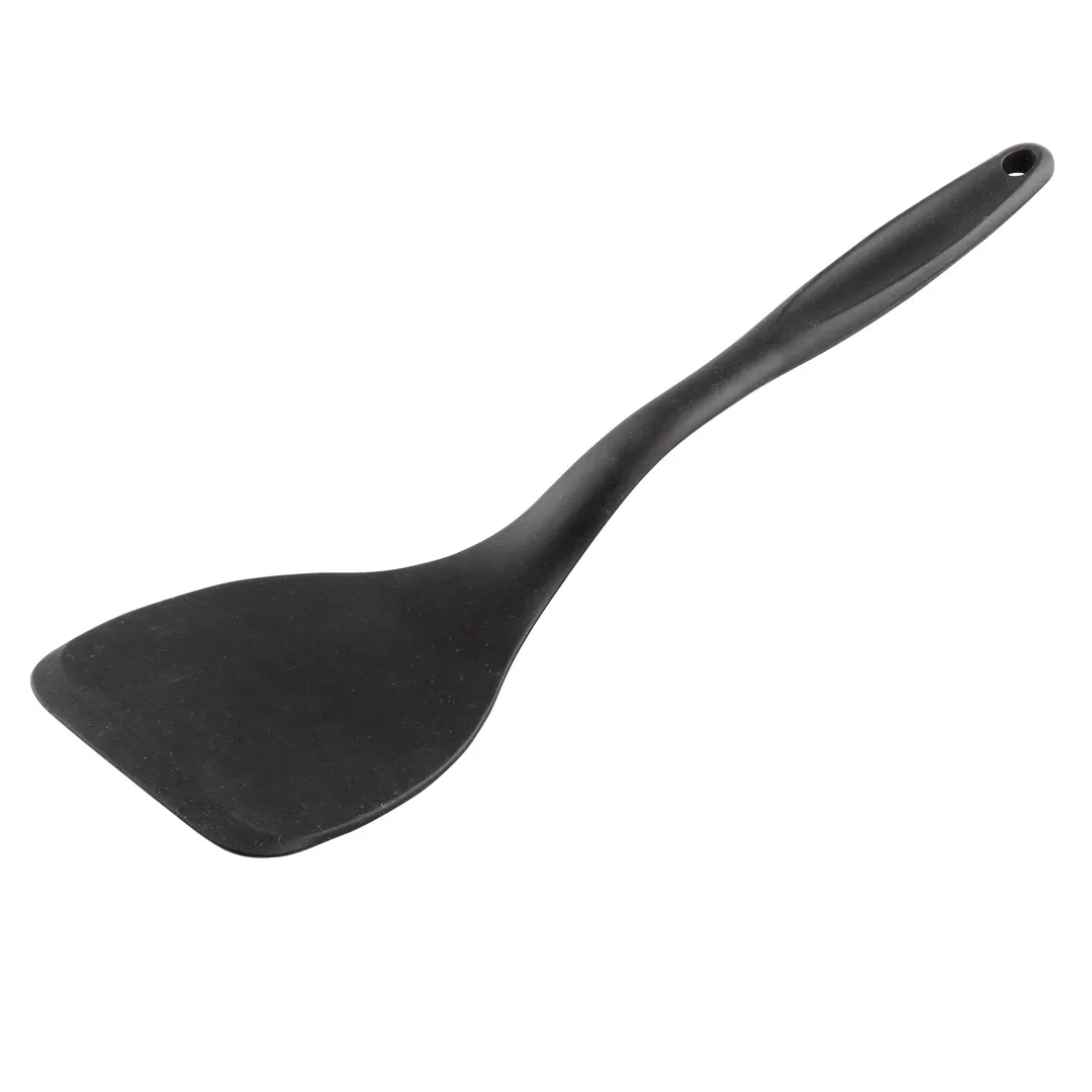 TableCraft Products 10055 Stainless Steel Turner, 12 7/8", Silicone Handle, Solid