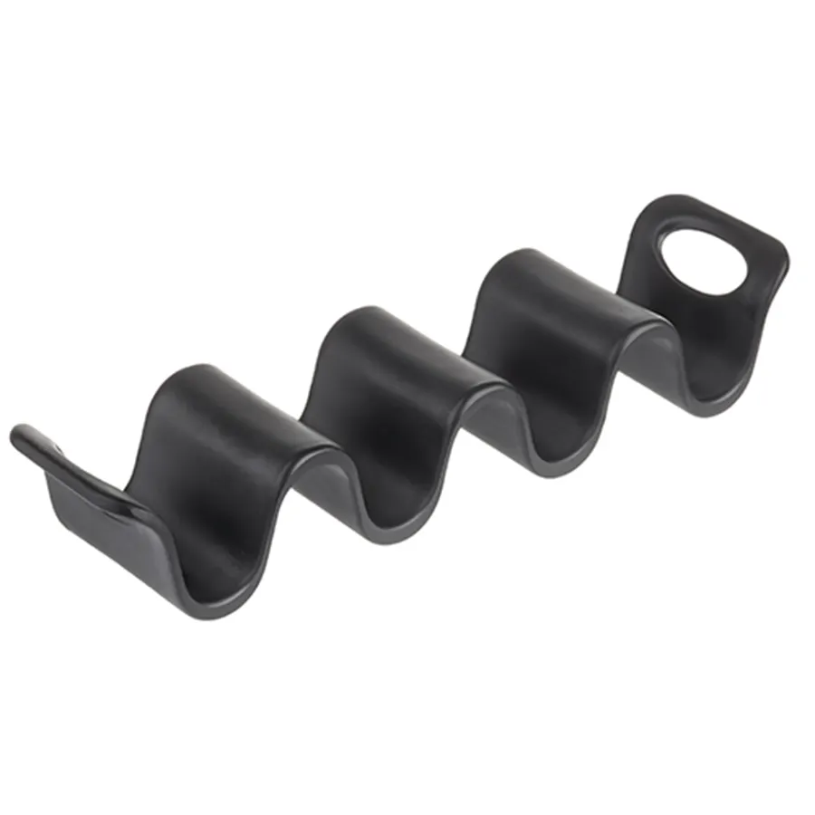 TableCraft Products 10279BK Taco Taxi, 9-3/8" x 2-1/4" x 1-5/8", Holds 3-4 Tacos, Black Plastic