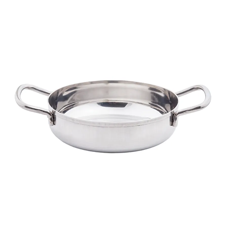TableCraft 10292 Brazier Pan – 16oz, 8" x 5-7/8" x 1-3/8", Stainless Steel, Induction Ready, Safe