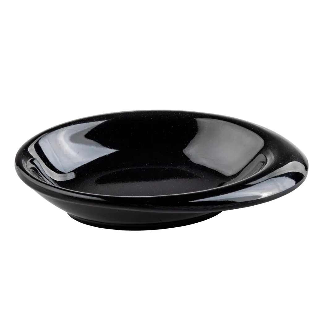 TableCraft Products 10314BK - Melamine Bowl, 4" x 2-7/8" x 7/8", 1.5 Oz, Black, Dishwasher Safe
