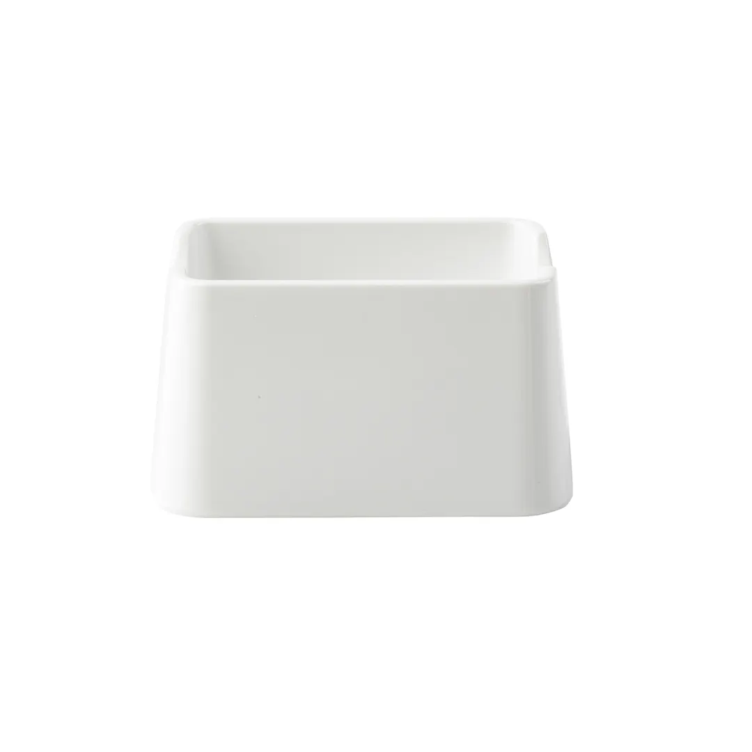 TableCraft Products 10420 - Sierra Collection Sugar Packet Holder, White Melamine, Plastic Caddy