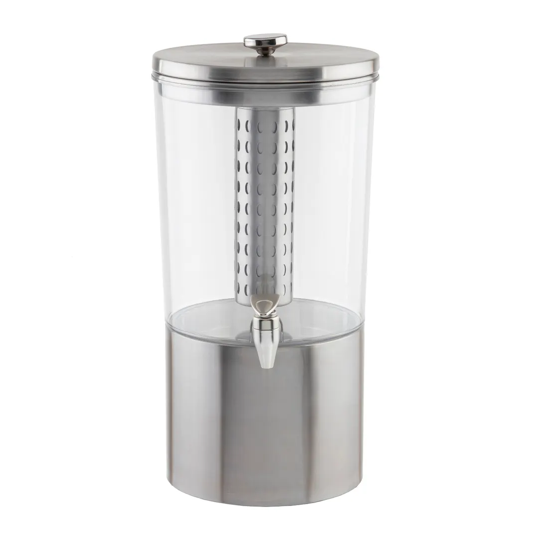 TableCraft 10450 2.5‑Gallon Beverage Dispenser, Tritan Reservoir, Nickel Faucet, Uninsulated