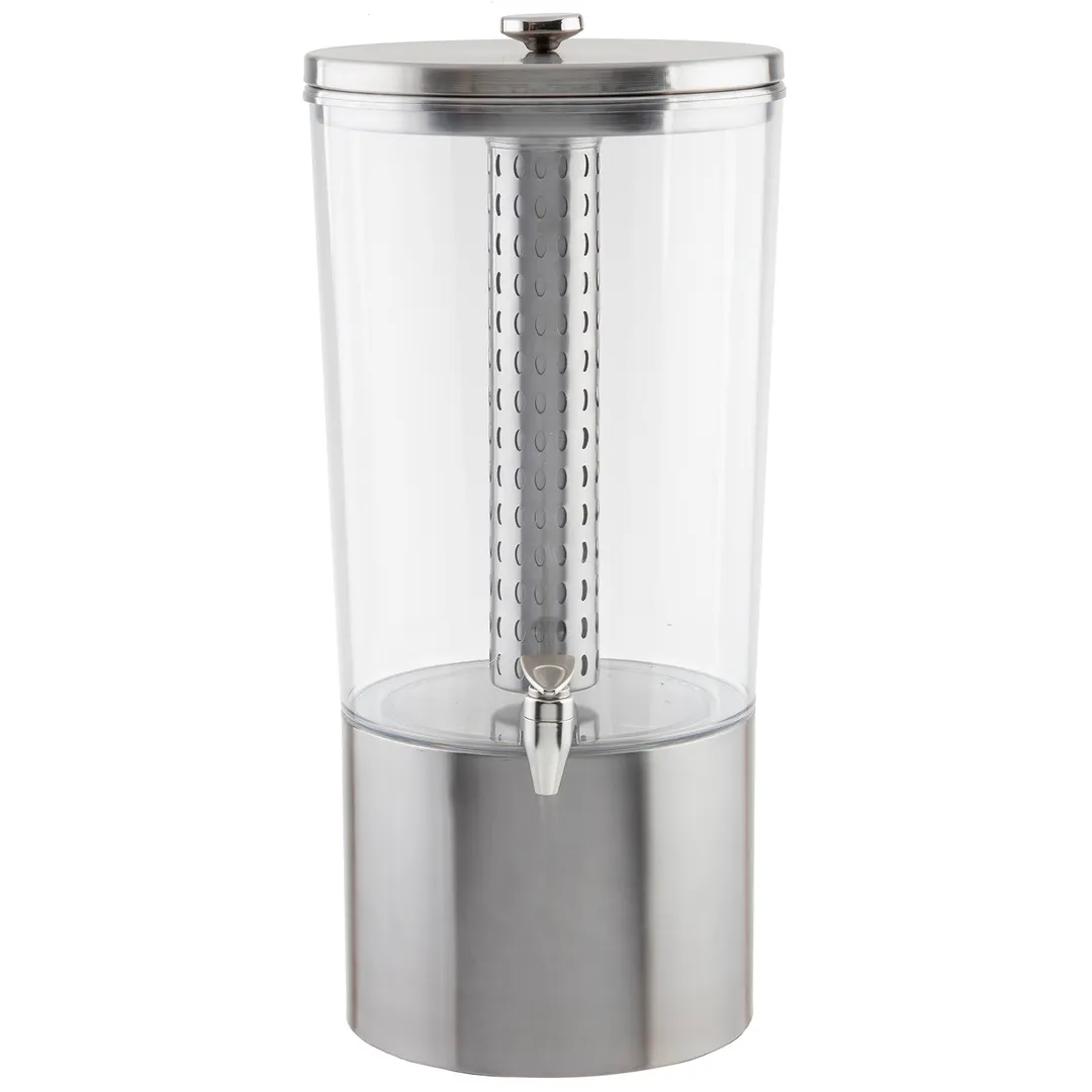 TableCraft 10451 - 4-1/2 Gallon Beverage Dispenser, Tritan Reservoir, Nickel-Plated ABS Faucet