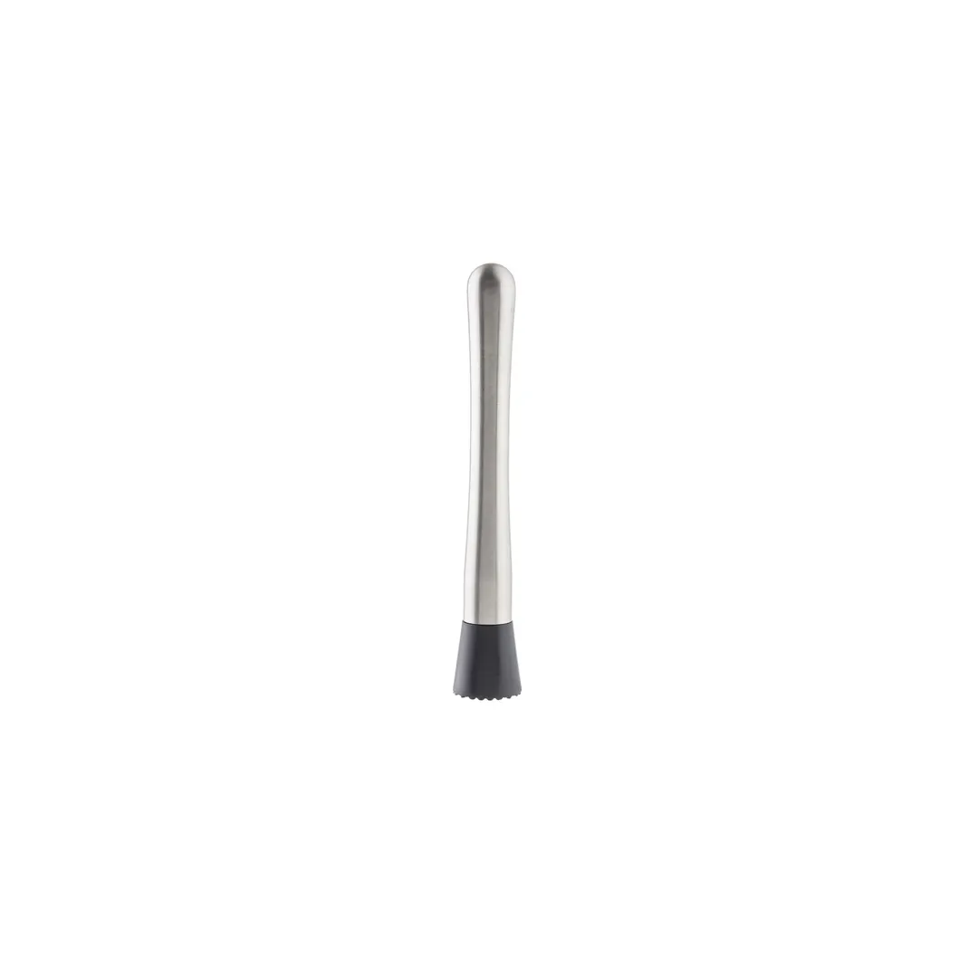 TableCraft Products 10475 Muddler, 8"L, Brushed 18/8 Stainless Steel with Plastic Tip
