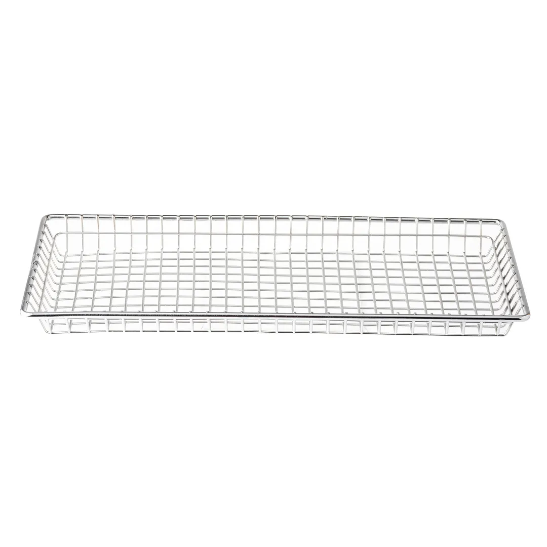 TableCraft Products 10523 - Stainless Steel Wire Serving Basket, 14" x 7" x 1", Rectangular