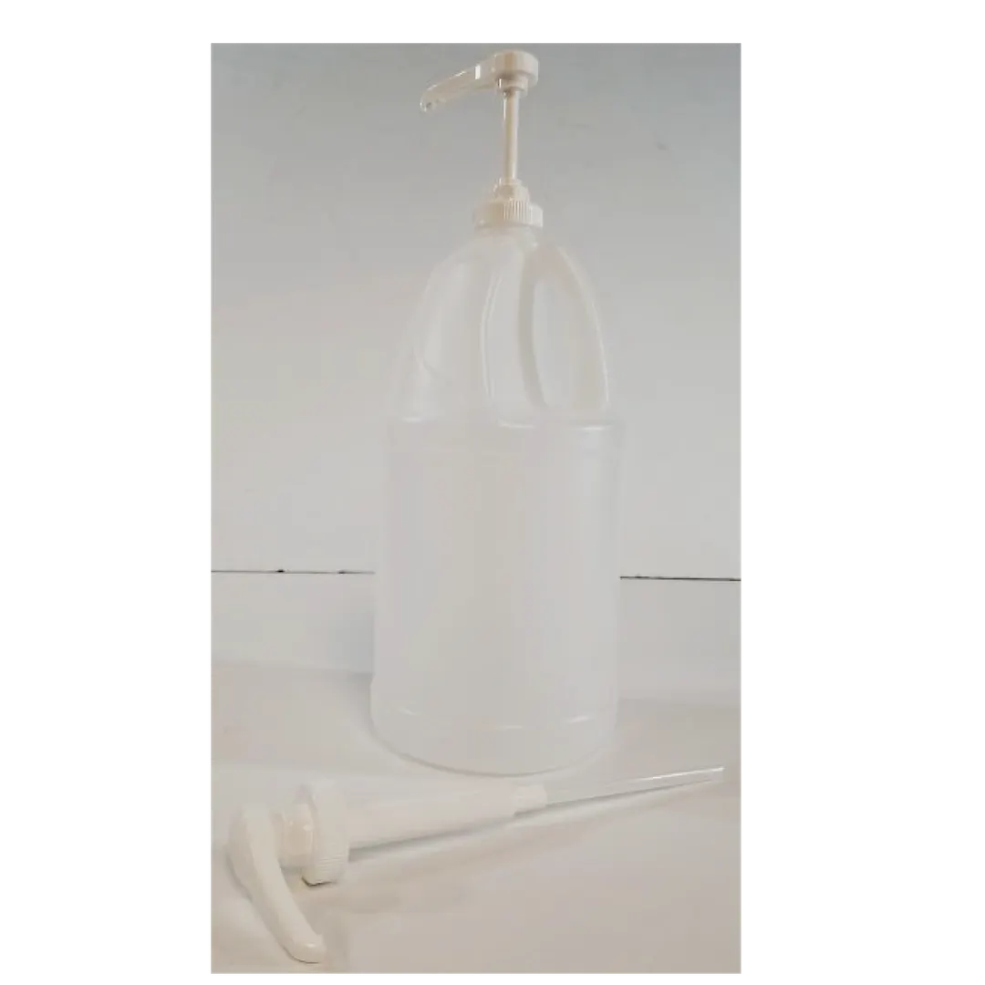 TableCraft Products 10526 - Syrup Pump, 1/4 Oz, 9-1/4" Dip Tube, 38mm Lid, White PP, Dishwasher Safe
