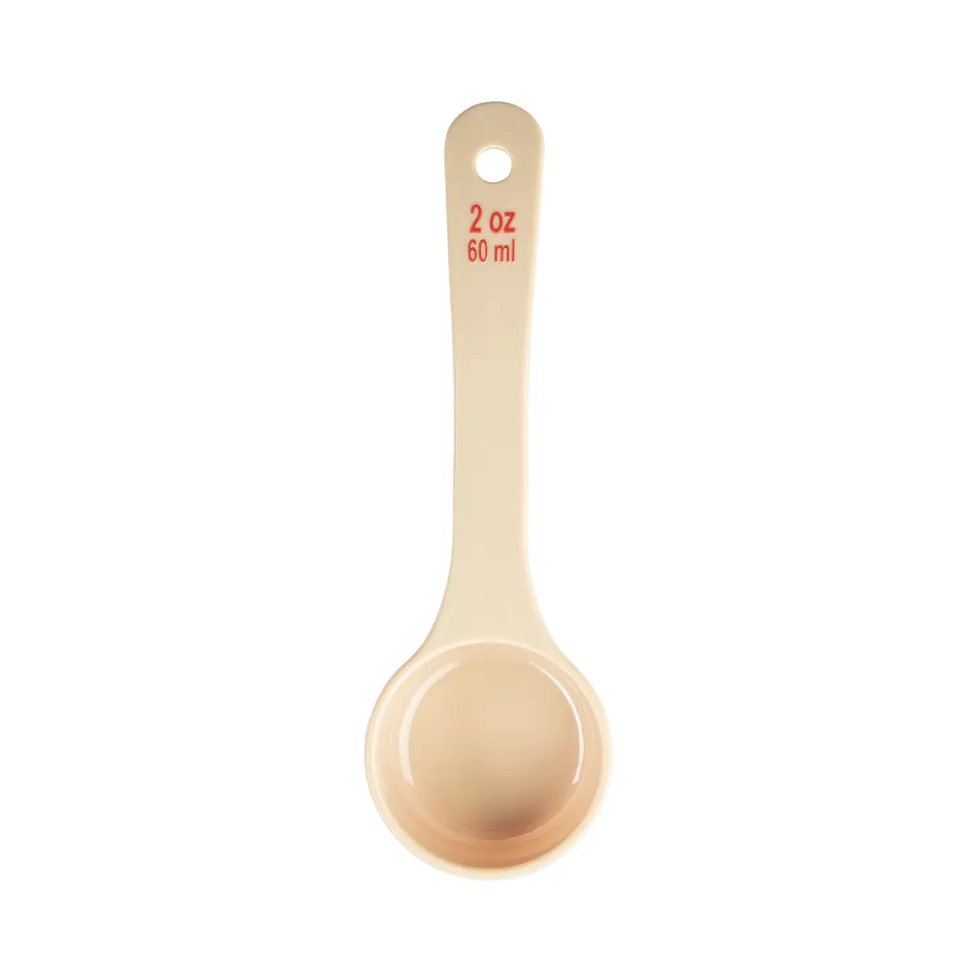 TableCraft Products 10642 Control Spoon, 2 Oz Beige Plastic, 7.8" x 2.5" x 1", Red, NSF