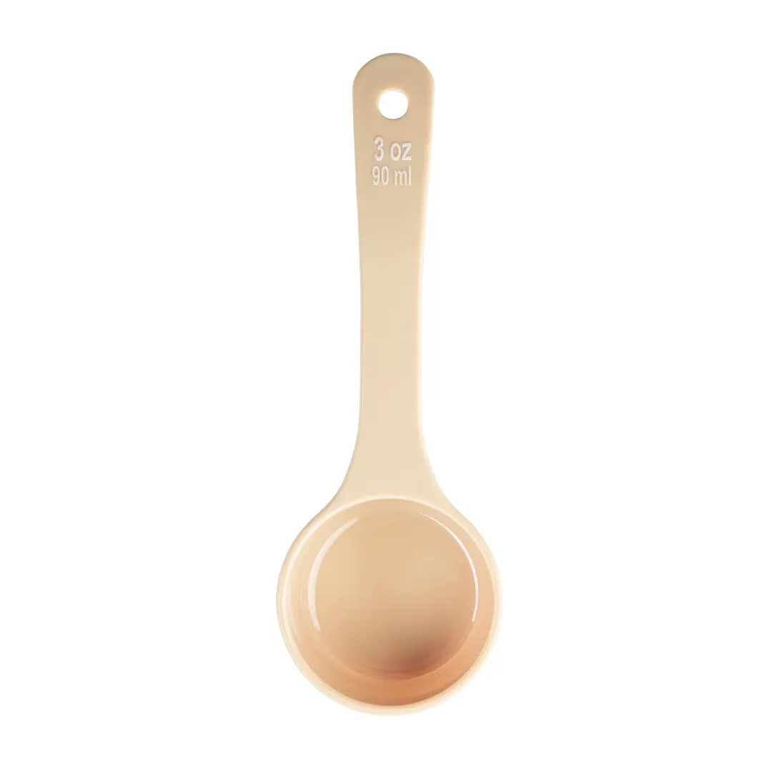 TableCraft 10646 Portion Control Spoon, 3 oz, 8.125" x 2.75" x 1.25", Polycarbonate Beige, NSF