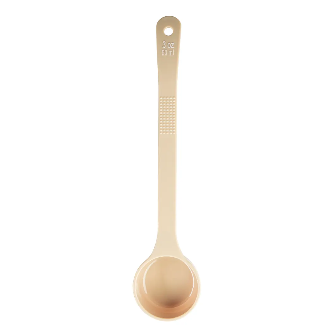 TableCraft Products 10648 Portion Control Spoon, 3 oz Beige Polycarbonate, 12.375" x 2.75" x 1.25"