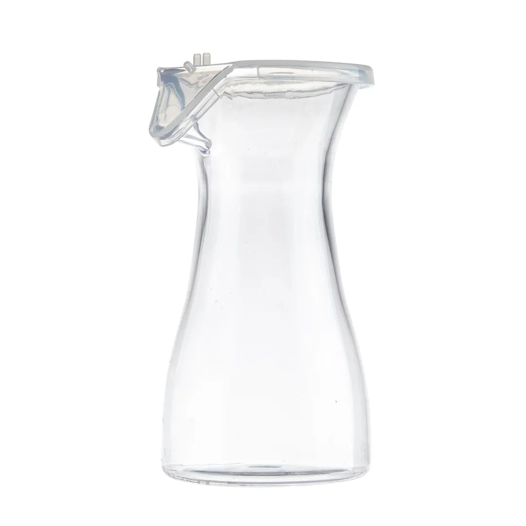 TableCraft Products 10715 Decanter Carafe, 11 oz Polycarbonate with Lid, Plastic, 4-12 oz Capacity