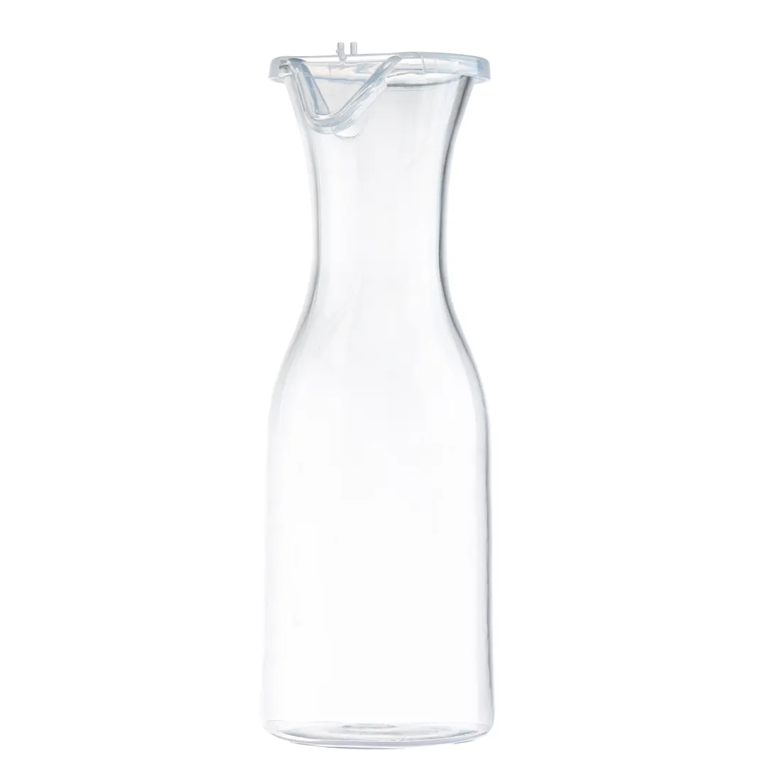 TableCraft Products 10717 - 36 oz Clear Polycarbonate Decanter Carafe with Polypropylene Lid