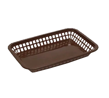TableCraft Products 1077BR - Serving Basket, 10-3/4" x 7-3/4" x 1-1/2", 150°F, Dishwasher Safe