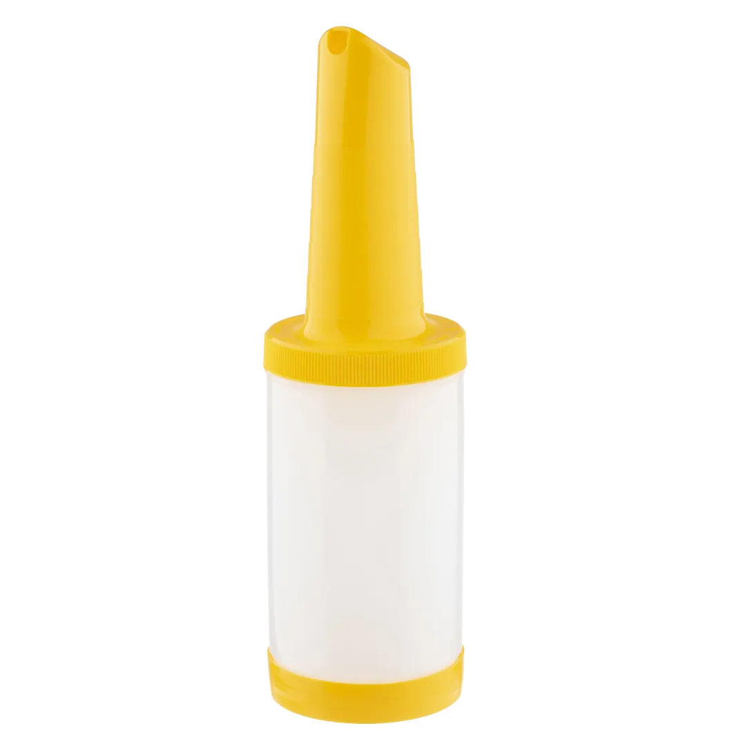 TableCraft Products 10910 Pourmaster Unit, 1 Qt (32 oz) Yellow Polyethylene Pourer