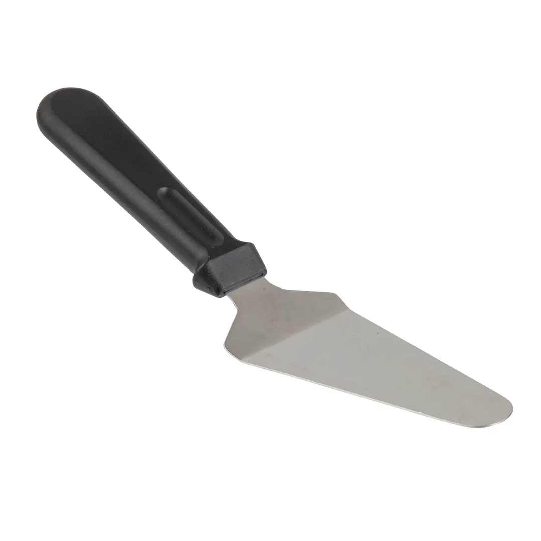 TableCraft Products 10928 Pie Server, 11" x 2-1/2", Stainless Steel, Black Handle, Dishwasher Safe