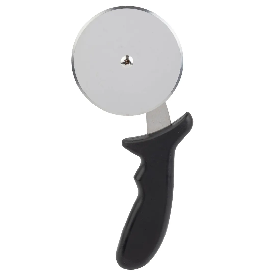 TableCraft Products 10936 Pizza Cutter, 9-3/4"L, 4" Stainless Steel Wheel, Black Plastic Handle
