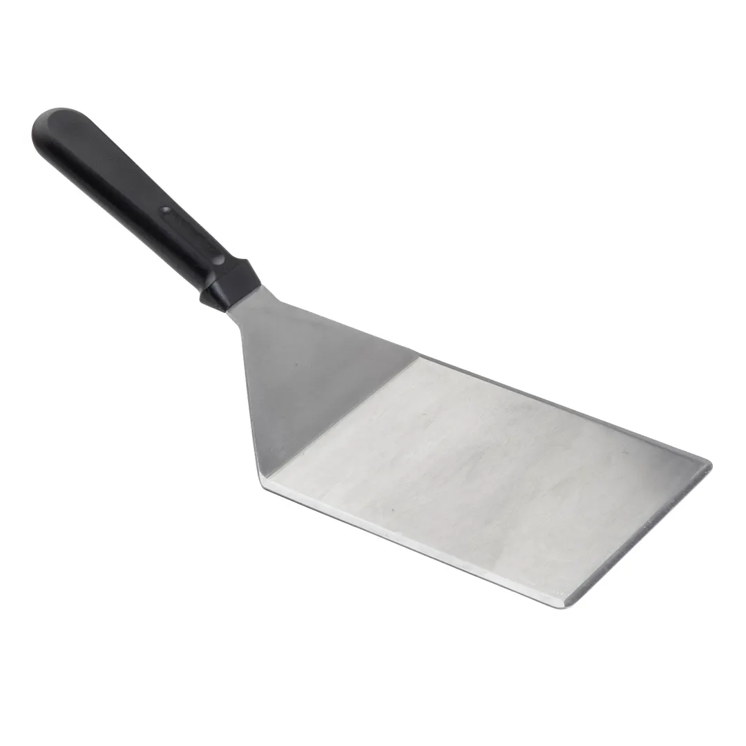 TableCraft Products 10943 - Heavy 13" x 5" x 4-1/2" Stainless Turner, Black Handle, Dishwasher Safe