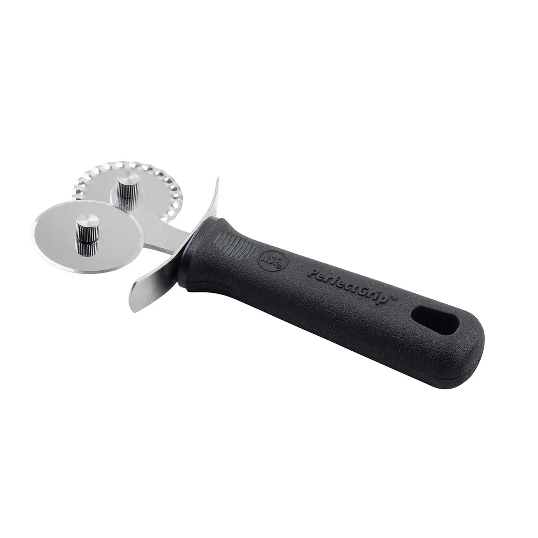 TableCraft 10974 - PerfectGrip Double Pastry Cutter, 2.625" x 1" x 6.25", Stainless Steel