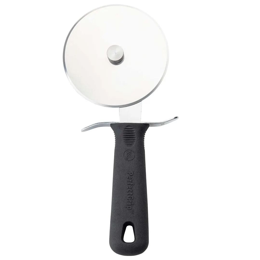 TableCraft 10992 Pizza Cutter – 4" x 1.125" x 9.25", Stainless Steel Wheel, Plastic Handle, PerfectGrip